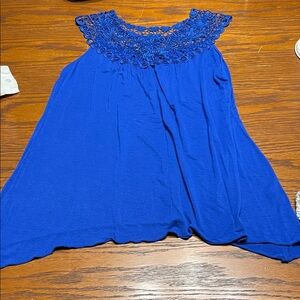 Simply Irresistible Royal Blue Lace Women's Blouse